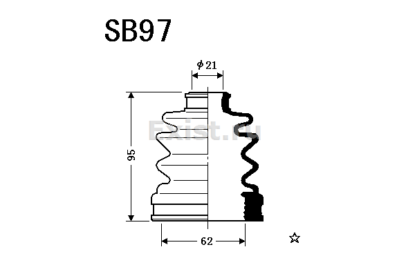 SEIKEN SB-97 39741-AN125,F061-22-540,39741-44B25,3817A079,FA50-22 