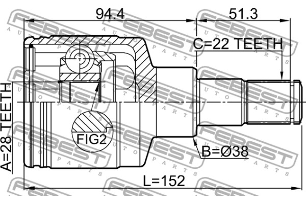 FeBest 0711-RM415LH 44102-86G00_JCI,44117-86G50 FeBest 0711-RM415LH 44102-86G00_JCI,44117-86G50