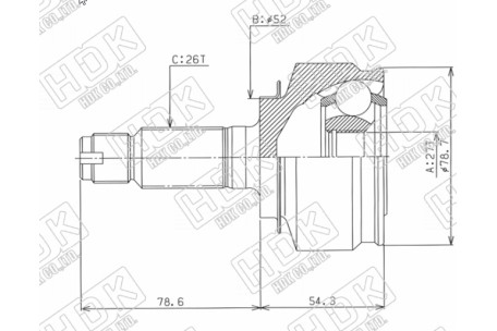 HDK HO-67 44014-TF6-N01,44014-TF6-N13,44014-TF6-N11