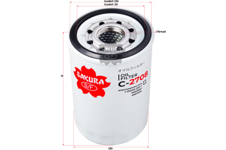 SAKURA C-2708 15607-2073,AY10-0S-Z501,8-94396-375-4,5-87310
