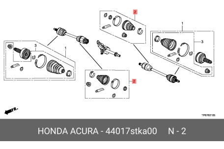 HONDA 44017-STK-A00 44017-STK-A00,04427-52690_OUT