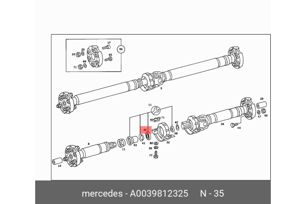 MERCEDES-BENZ A 003 981 23 25 3247.03,26121225071,0029812925