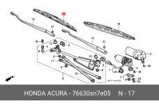 HONDA 76630-SN7-E05