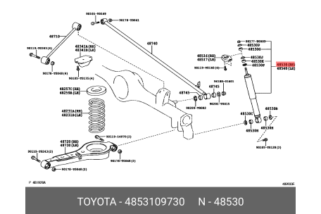 TOYOTA 48531-09730 48531-09730,48531-0K420