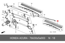 HONDA 76630-S5A-003