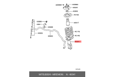 泪 MK580555 10037095 12995 Headlight Halogen, Left 12V