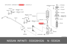 NISSAN 553028H326