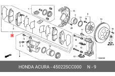 HONDA 45022-SCC-000