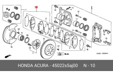 HONDA 45022-S5A-J00