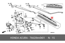 HONDA 76620-TM0-T01