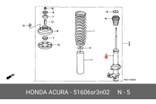 HONDA 51606-SR3-N02