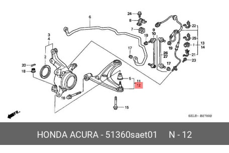 HONDA 51360-SAE-T01 51360-SAA-E11,51360-SAE-T01,51360-SEL HONDA 51360-SAE-T01 51360-SAA-E11,51360-SAE-T01,51360-SEL