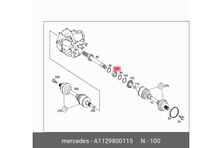 MERCEDES-BENZ A 112 980 01 15 3247.03,26121225071,0029812925