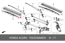HONDA 76632-S6M-003