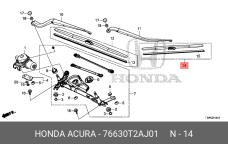 HONDA 76630-T2A-J01