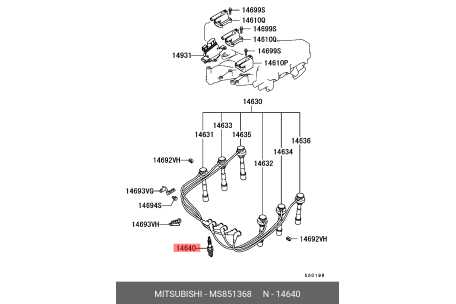 MITSUBISHI MS851368 12290-RB0-J01,9807B-56A5W,9807B-56A7W
