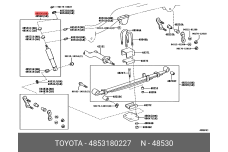 KYB 343448 48531-80149,48531-80182,48531-80227,4853113200