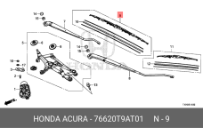 HONDA 76620-T9A-T01