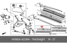 HONDA 76630-SLJ-J01