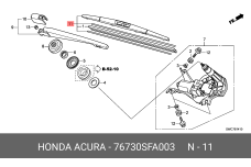 HONDA 76730-SFA-003