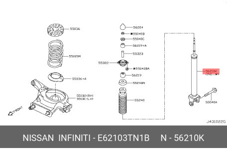 mrDさん専用 56210-5Y025 Genuine Nissan Part