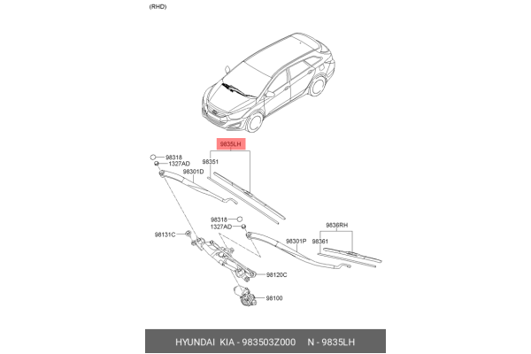 HYUNDAI 98350-3Z000 85212-52210,28890-CB005,AY00D-UC26R,85291-12090 ...