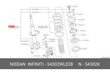 NISSAN 54302-WL028