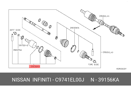 その他 ry NISSAN C9741-EL00J 04437-02290,04437-21030,44017-S5D-A01