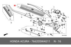 HONDA 76620-SWA-G11