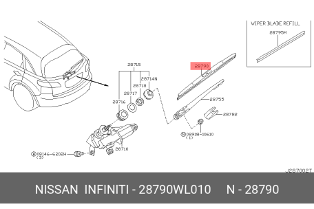 NISSAN 28790-WL010 76730-SFA-003,76730-S2X-003,MR583632