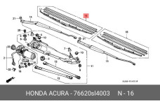 HONDA 76620-SL4-003