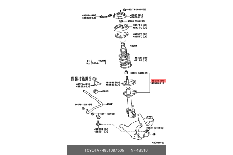 DAIHATSU 4851087606 4851087606,4851087608,4851087680,4851087680000 