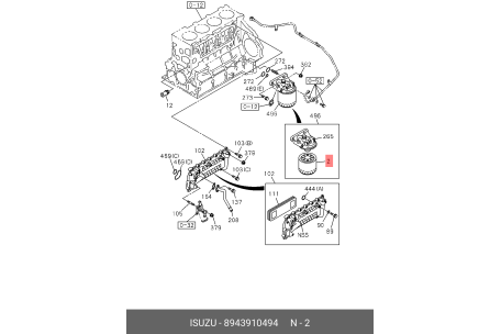 ISUZU 8-94391-049-4 8-94391-049-2,8-97371-337-0,1-86750-121-1
