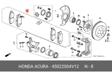HONDA 45022-S04-V12