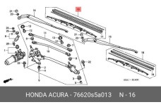 HONDA 76620-S5A-013
