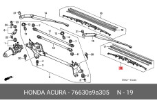 HONDA 76630-S9A-305