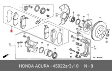 HONDA 45022-SR3-V10