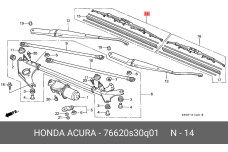 HONDA 76620-S30-Q01