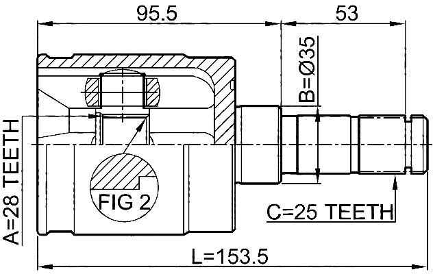 FeBest 0311-GDLH 44310-S5A-J00,44310-S5A-300
