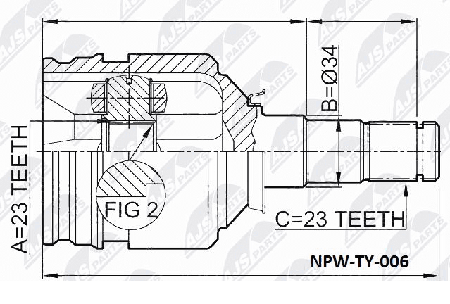 NTY NPW-TY-006 43403-10011,43403-10010