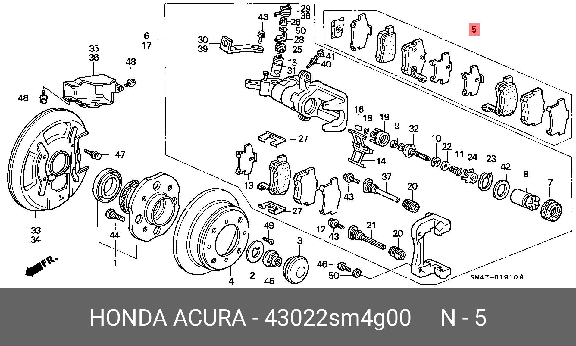 Akebono Brake Pads Rear Honda Civic 16-18 Akebono Brake Pads Rear Honda Civic 16-18