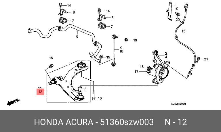 HONDA 51360-SZW-003 51360-SZW-003