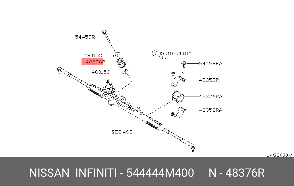 NISSAN 54444-4M400 54444-4M400