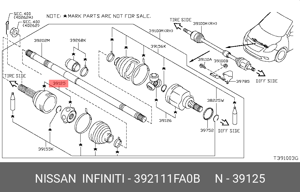 NISSAN 39211-1FA0B 39211-3U000,C9211-5RA0A