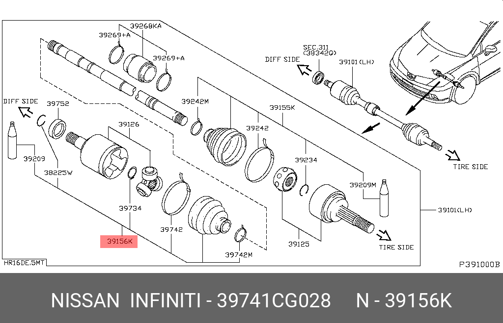 クラブ DTC 2004-2008 Nissan Maxima Front Stability Gravity Sensor 47931