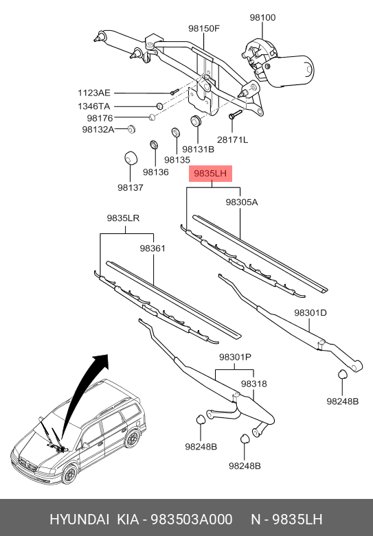 HYUNDAI 98350-3A000 85212-52210,28890-CB005,AY00D-UC26R,85291-12090 ...