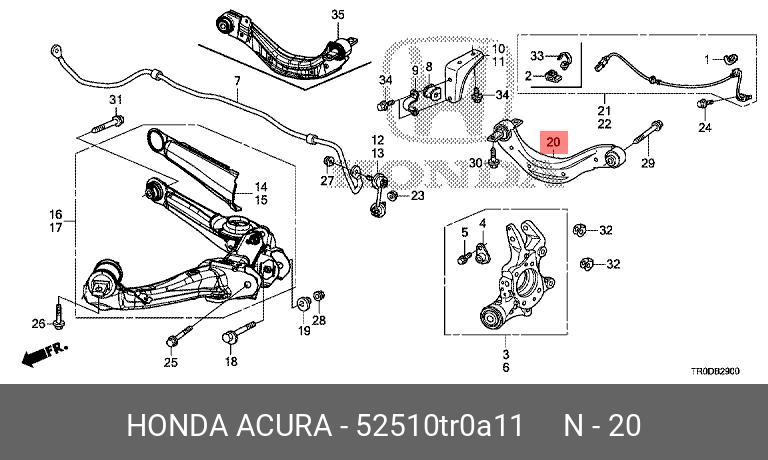 HONDA 52510-TR0-A11 52390-SNA-A00,52390-SNA-951