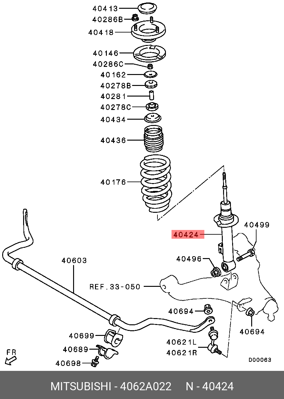 MITSUBISHI 4062A022 4062A022