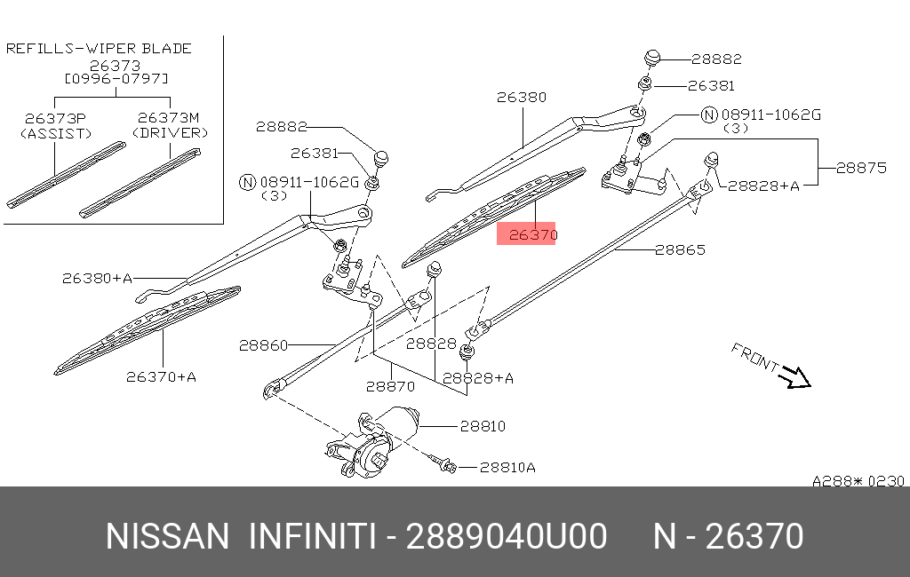 NISSAN 28890-40U00 28890-3RH0A,28890-1CA0A