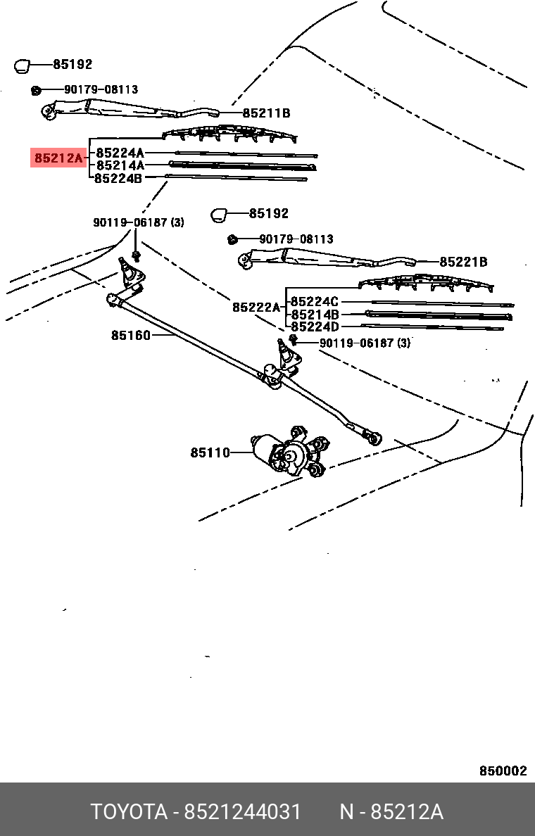 TOYOTA 8521244031 B25H-67-330,85222-0D040,76630-SMA-004,76630-TF0-004,98360-A5900,76630-SLA-004 TOYOTA 8521244031 B25H-67-330,85222-0D040,76630-SMA-004,76630-TF0-004,98360-A5900,76630-SLA-004